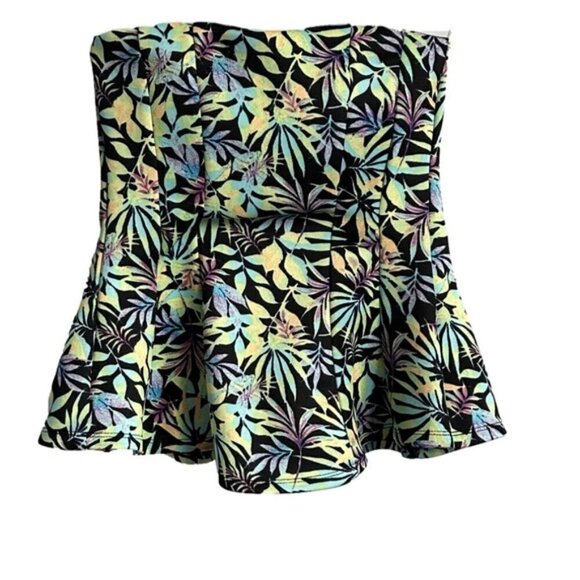 Lily Morgan Tops - Lily Morgan Strapless Sweetheart Peplum Top - Small